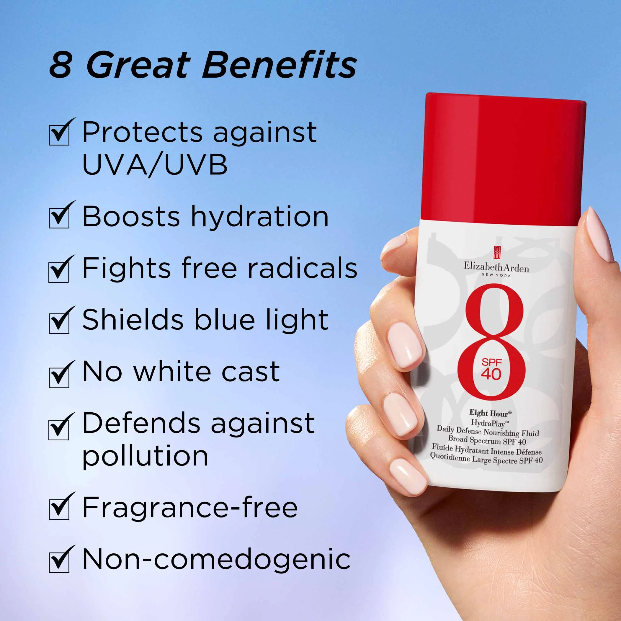 Eight Hour® HydraPlay™ Daily Defense Nourishing Fluid Broad Spectrum SPF 40 - Image 3