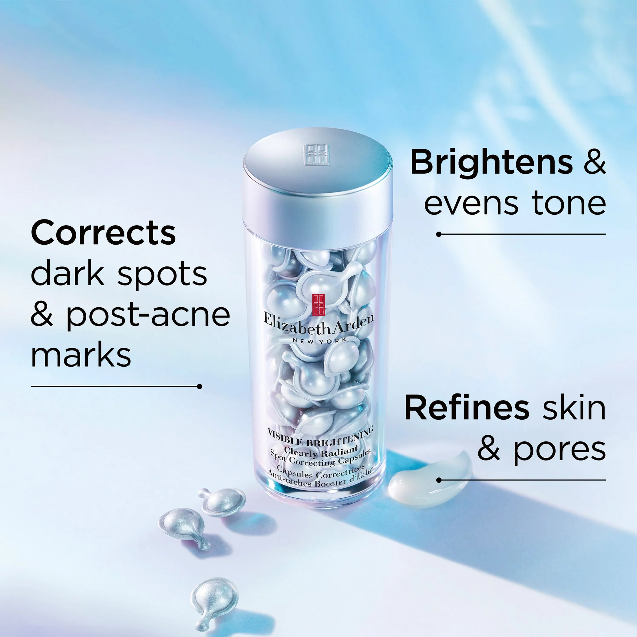 Hyaluronic Acid + Peptides Ceramide and Visible Brightening Capsules Serum Set - 120 Piece - Image 7