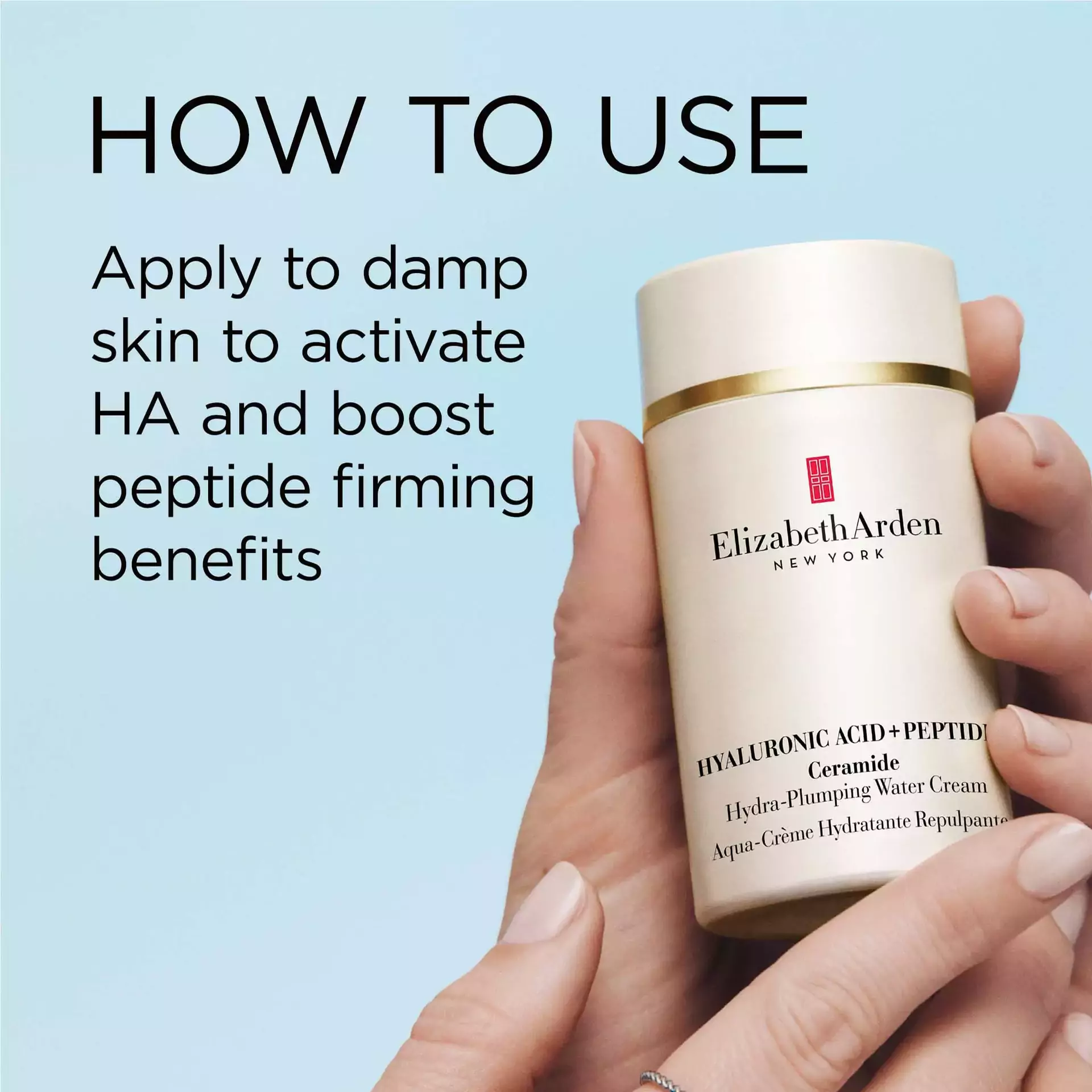 Hyaluronic Acid + Peptides Ceramide Hydra-Plumping Water Cream - Image 6